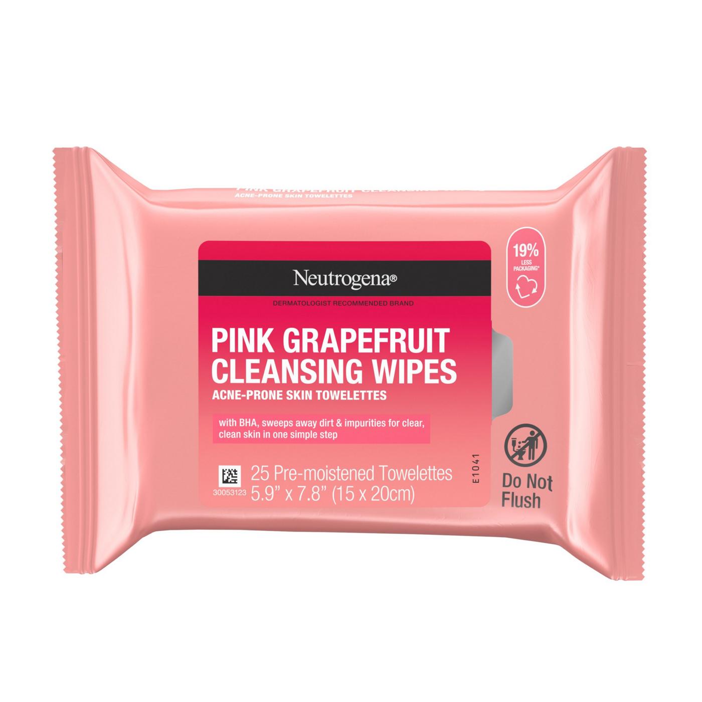 Neutrogena Oil-Free Facial Cleansing Wipes - Pink Grapefruit