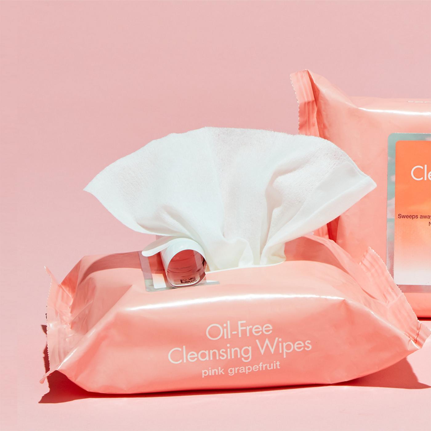 Neutrogena Oil-Free Facial Cleansing Wipes - Pink Grapefruit; image 5 of 8