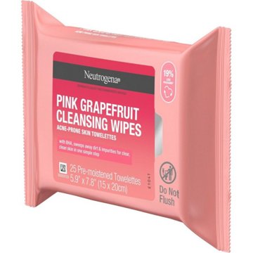 Neutrogena Oil-Free Facial Cleansing Wipes - Pink Grapefruit, 25 ct