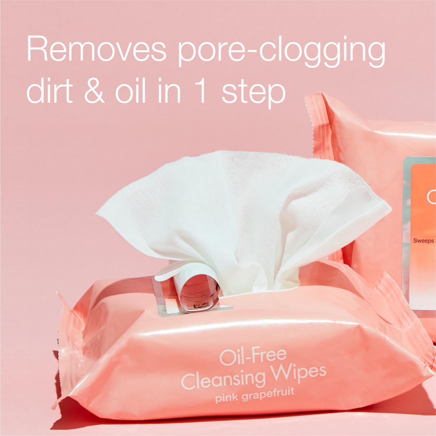 Neutrogena Oil-Free Cleansing Wipes - Pink Grapefruit; image 6 of 9