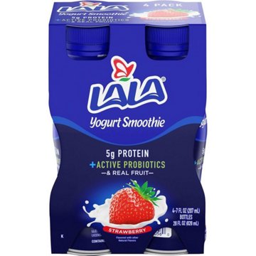 LALA Wild Strawberry Yogurt Drink 7 oz Bottles