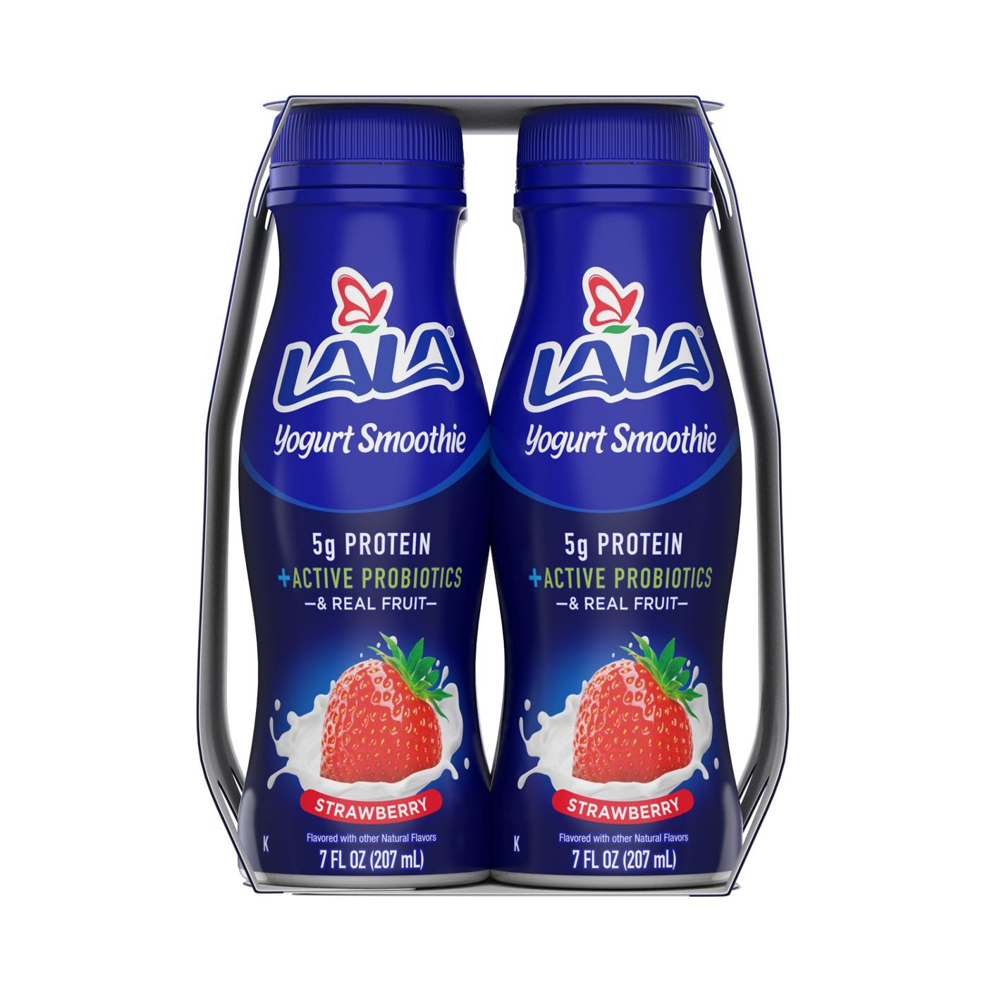 LALA Wild Strawberry Yogurt Smoothie 7 oz Bottles; image 3 of 3