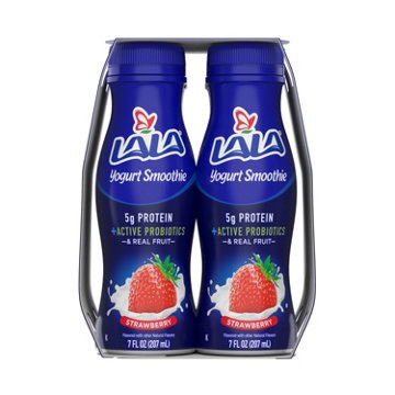 LALA Wild Strawberry Yogurt Drink 7 oz Bottles
