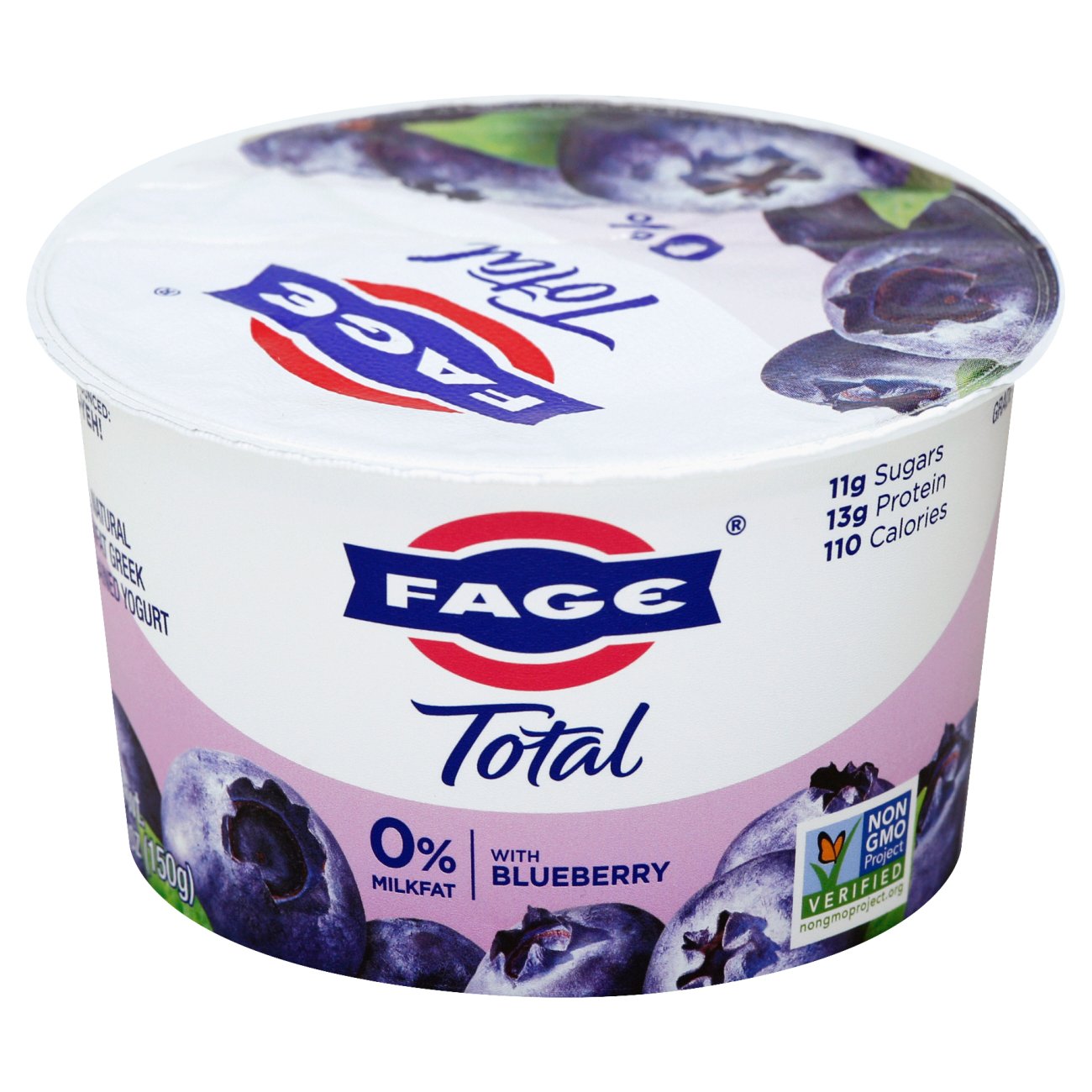 Fage Total Greek Strained Yogurt With Blueberry Shop Yogurt at HEB