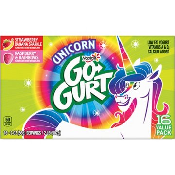Yoplait GoGurt Fat Free Raspberry & Strawberry Banana Yogurt Tubes Value Pack