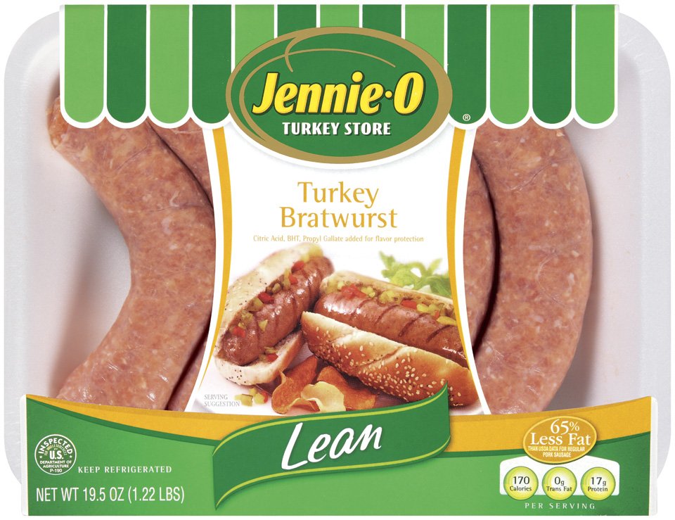 JennieO Turkey Store Original Lean Turkey Bratwurst Shop Sausage at