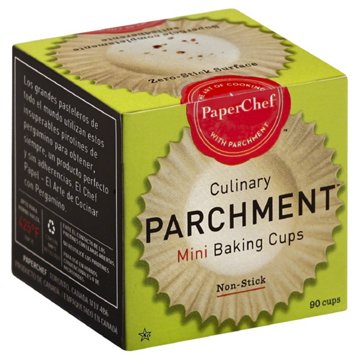 PaperChef Culinary Parchment Mini Baking Cups, 90 ct