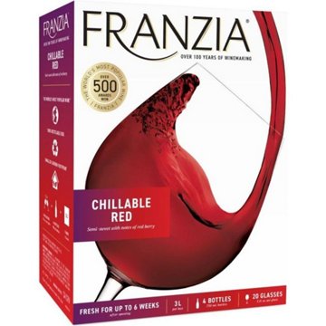 Franzia Chillable California Box Red Wine, 3 L