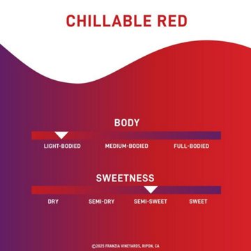 Franzia Chillable California Box Red Wine, 3 L