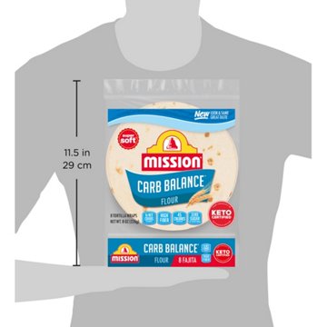 Mission Carb Balance Flour Tortillas, Fajita Size, 8 ct