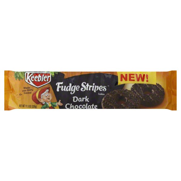 Keebler Fudge Stripes Dark Chocolate Cookies Shop Cookies at HEB