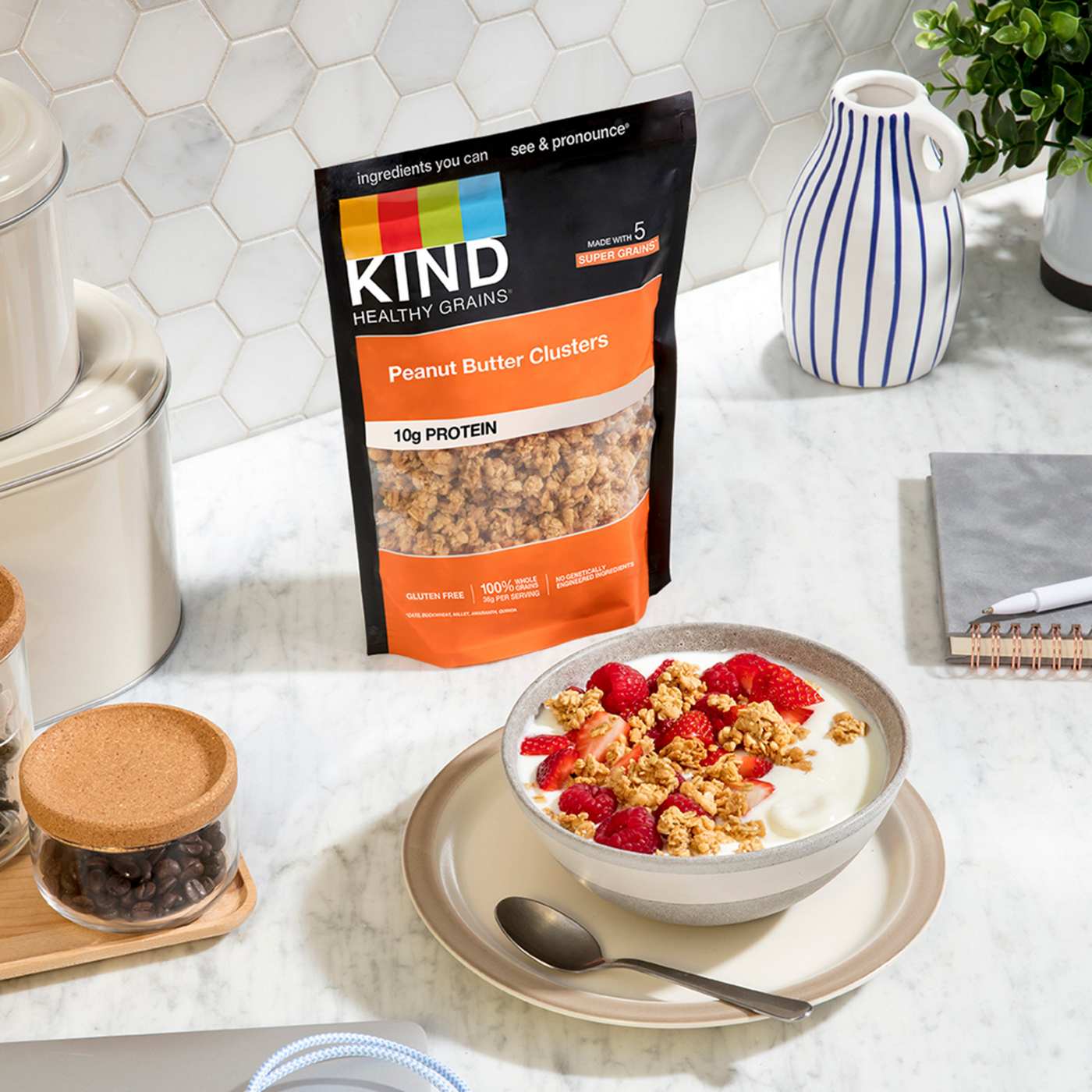 Kind Healthy Grains Granola - Peanut Butter Clusters; image 3 of 3