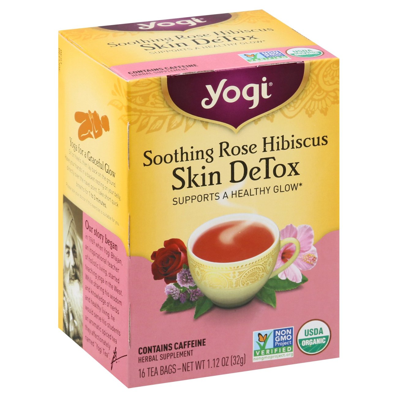 Yogi Soothing Rose Hibiscus Sin Detox Tea Bags Shop Tea At H E B