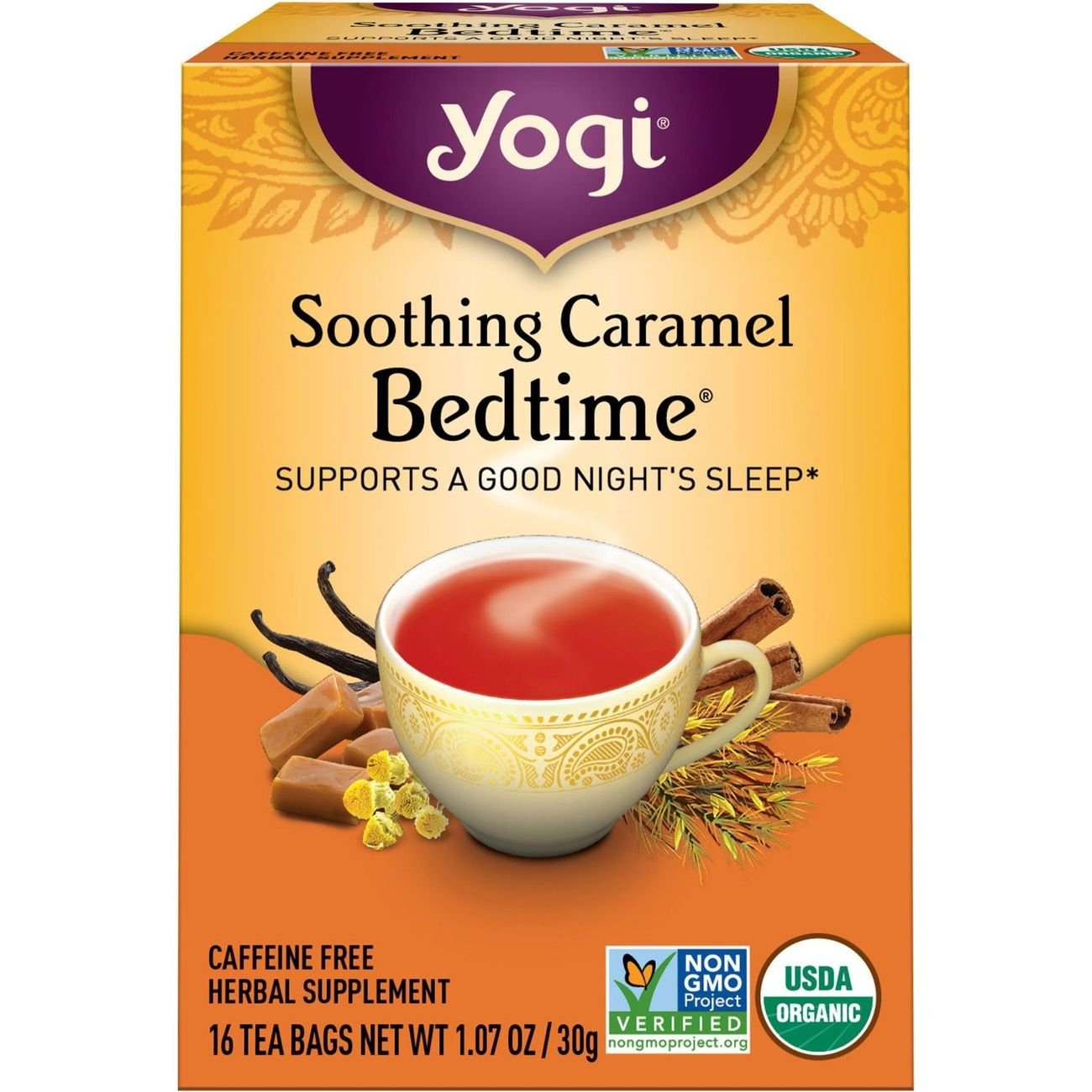 Yogi Soothing Caramel Bedtime Tea Bags Shop Tea at HEB