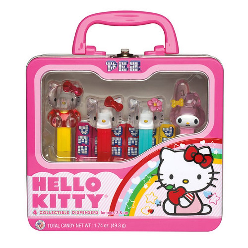 4 Collectible Pez Hello Kitty & My Melody Dispensers Tin Case 2006 for sale online Sanrio 