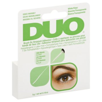 Duo White/Clear Striplash Brush on Adhesive