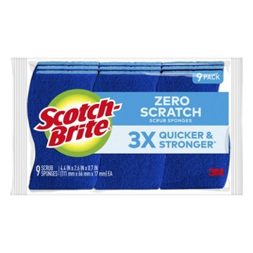 Scotch-Brite Non-Scratch Scrub Sponges, 9 pk