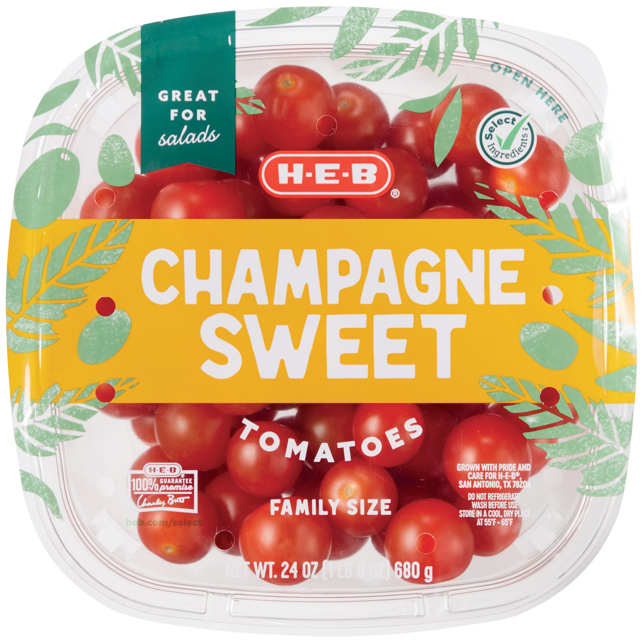 H E B Champagne Sweet Tomatoes Shop Tomatoes At H E B