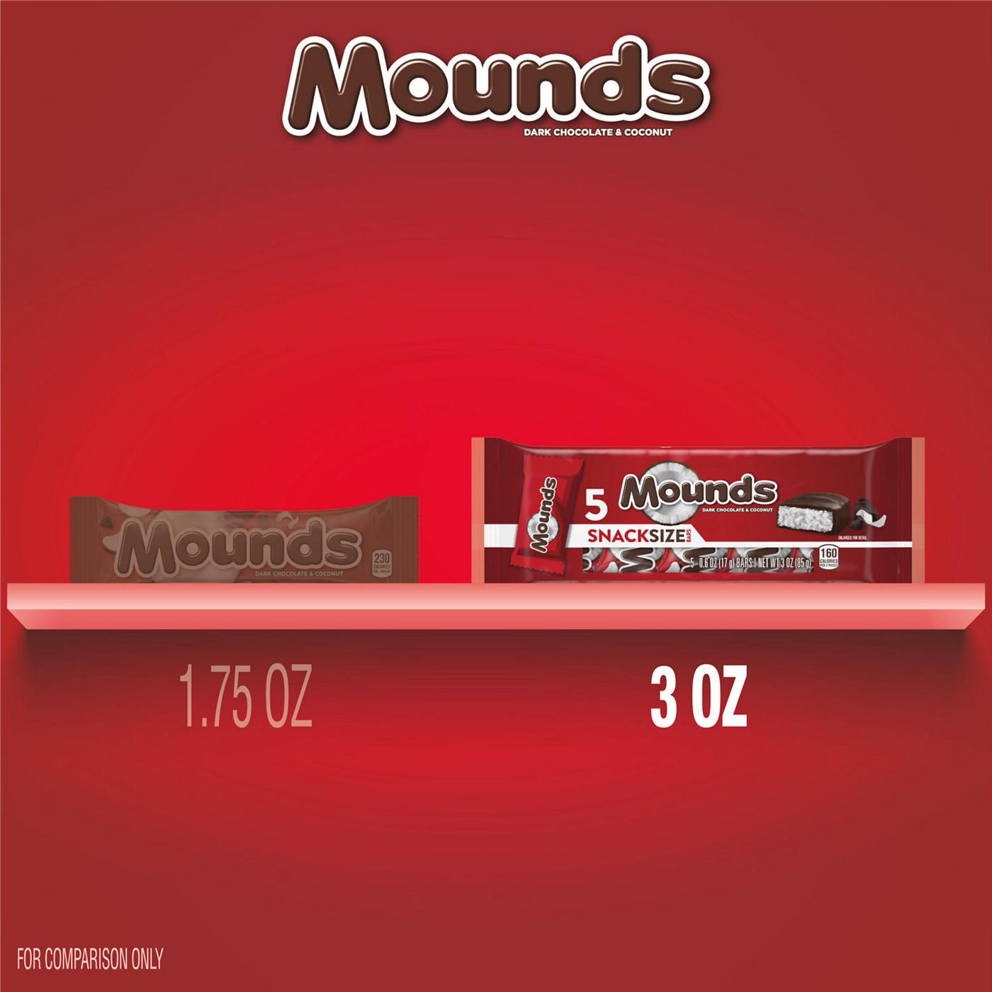 Mounds Dark Chocolate & Coconut Snack Size Candy Bars; image 4 of 7