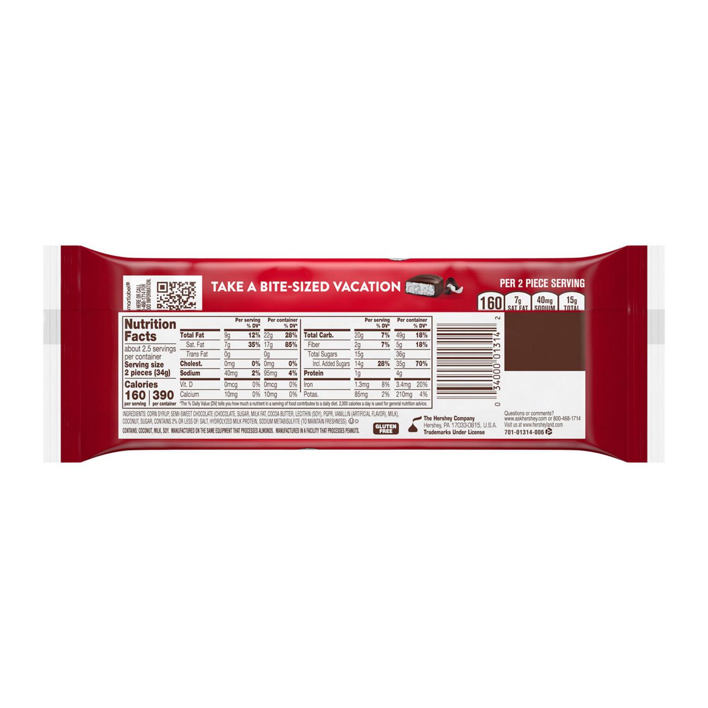 Mounds Dark Chocolate & Coconut Snack Size Candy Bars; image 7 of 7