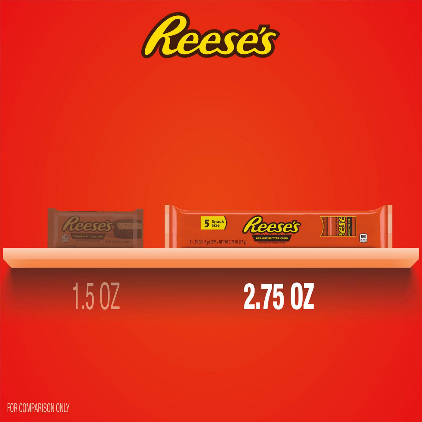 Reese's Milk Chocolate Snack Size Peanut Butter Cups Candy; image 3 of 7