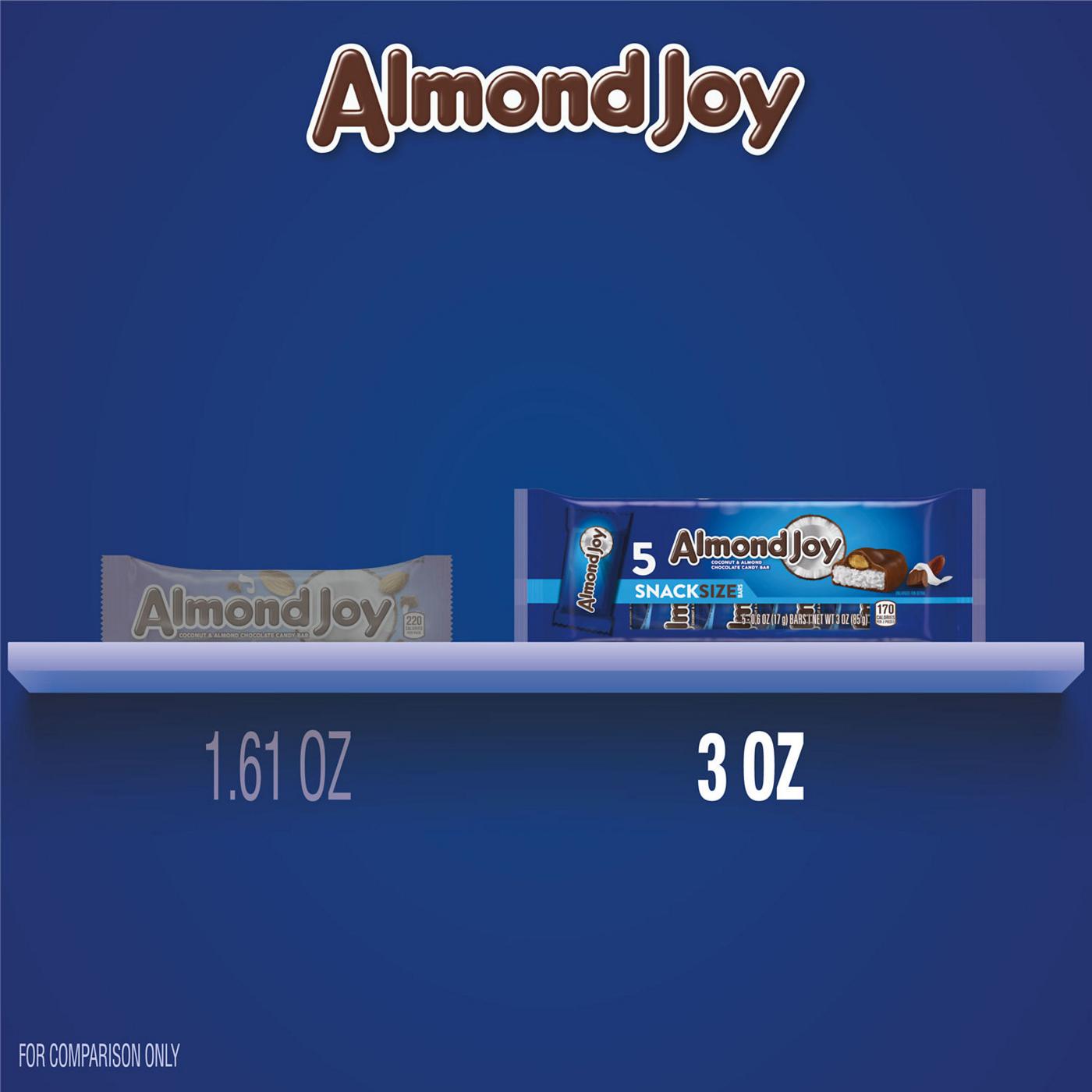 Almond Joy Coconut & Almond Chocolate Snack Size Candy Bars; image 6 of 7