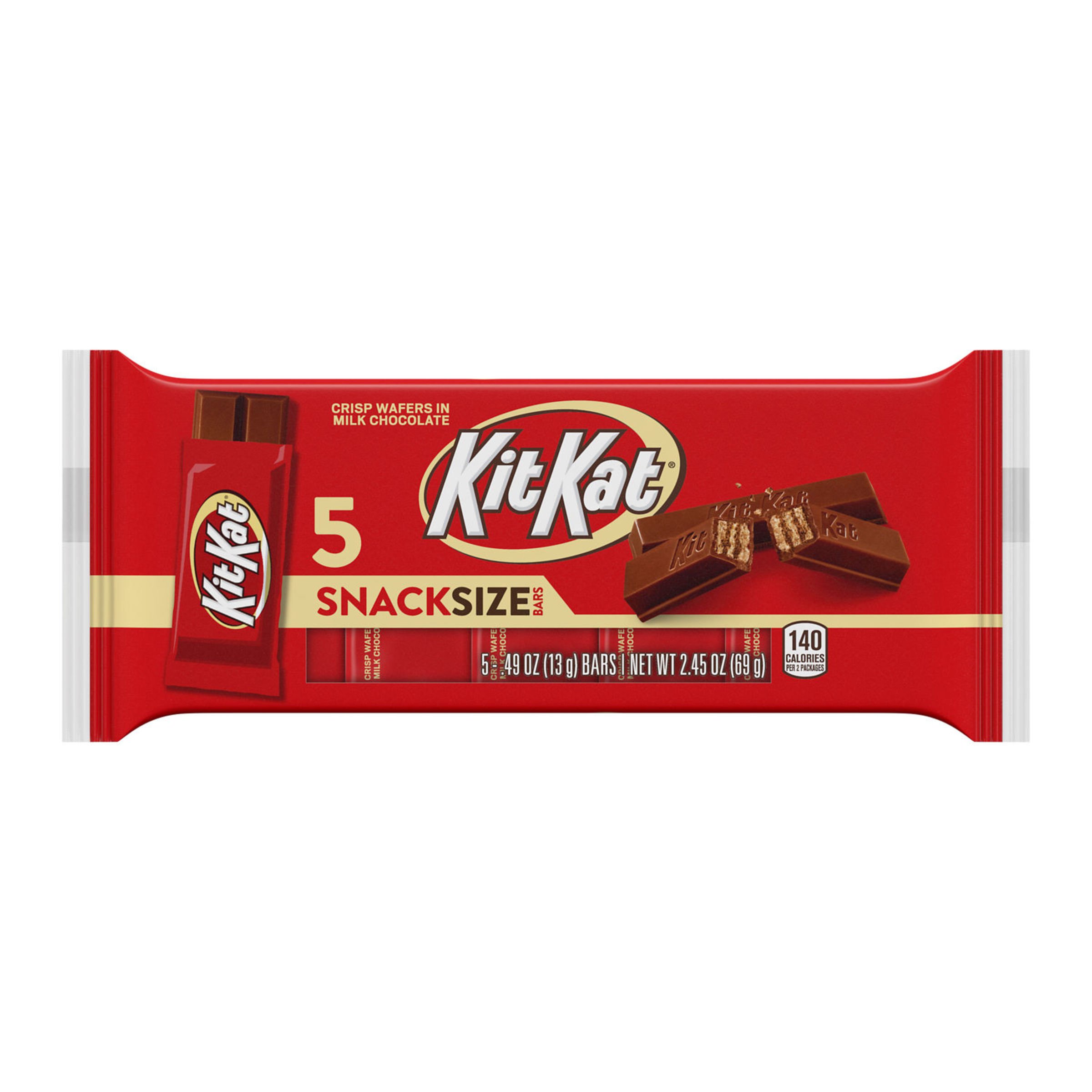 KIT KAT Snack Size Chocolate Wafer Bars, 5 ct. - Shop Candy at H-E-B