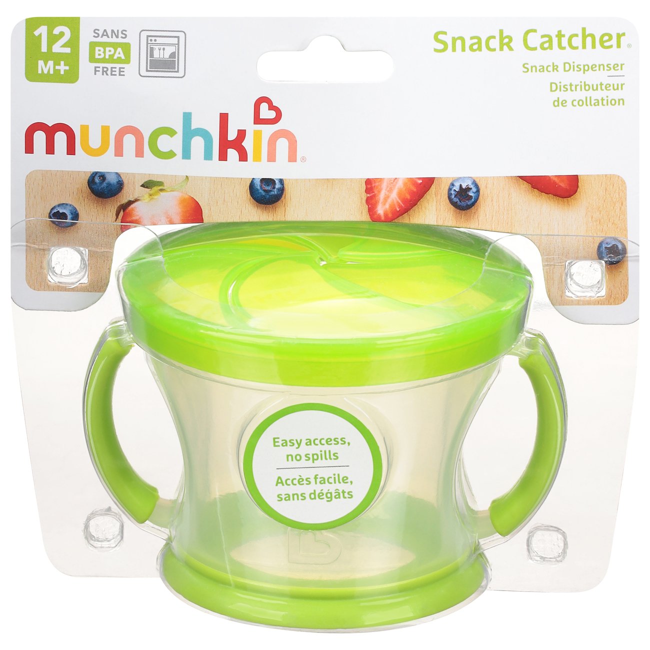 Munchkin Snack Catcher 9 oz. Snack Cups 2 Pack, Pink Purple New