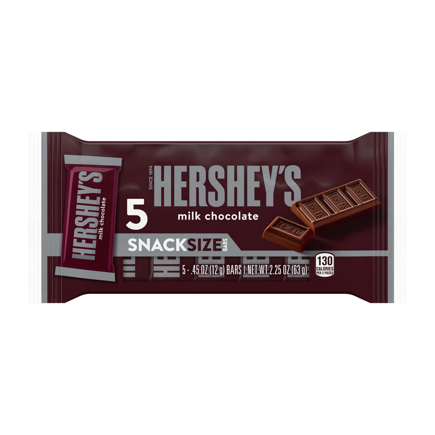 Hershey's Milk Chocolate Snack Size Candy Bars; image 1 of 4