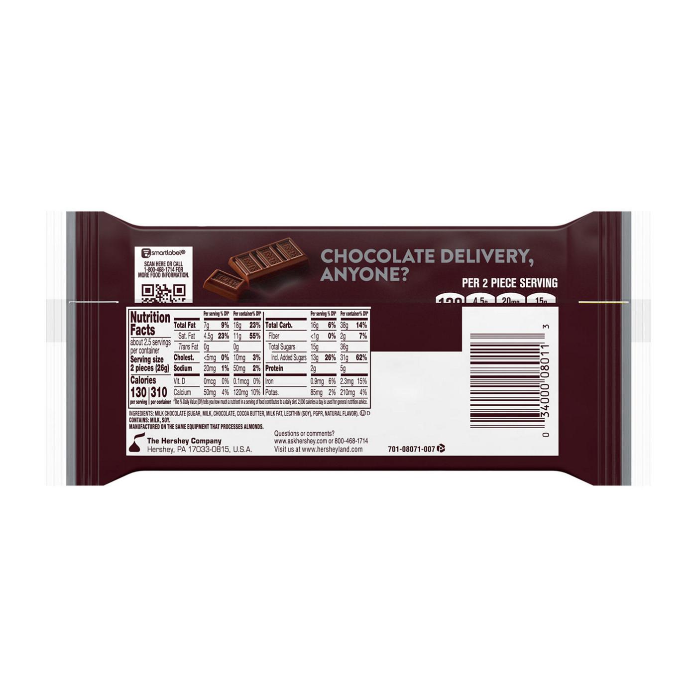 Hershey's Milk Chocolate Snack Size Candy Bars; image 2 of 4