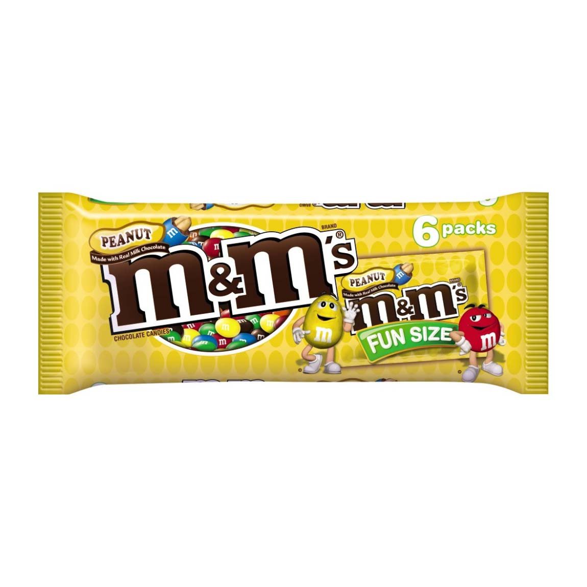 M&M'S Peanut Milk Chocolate Fun Size Candy Packs - Shop Candy at H-E-B