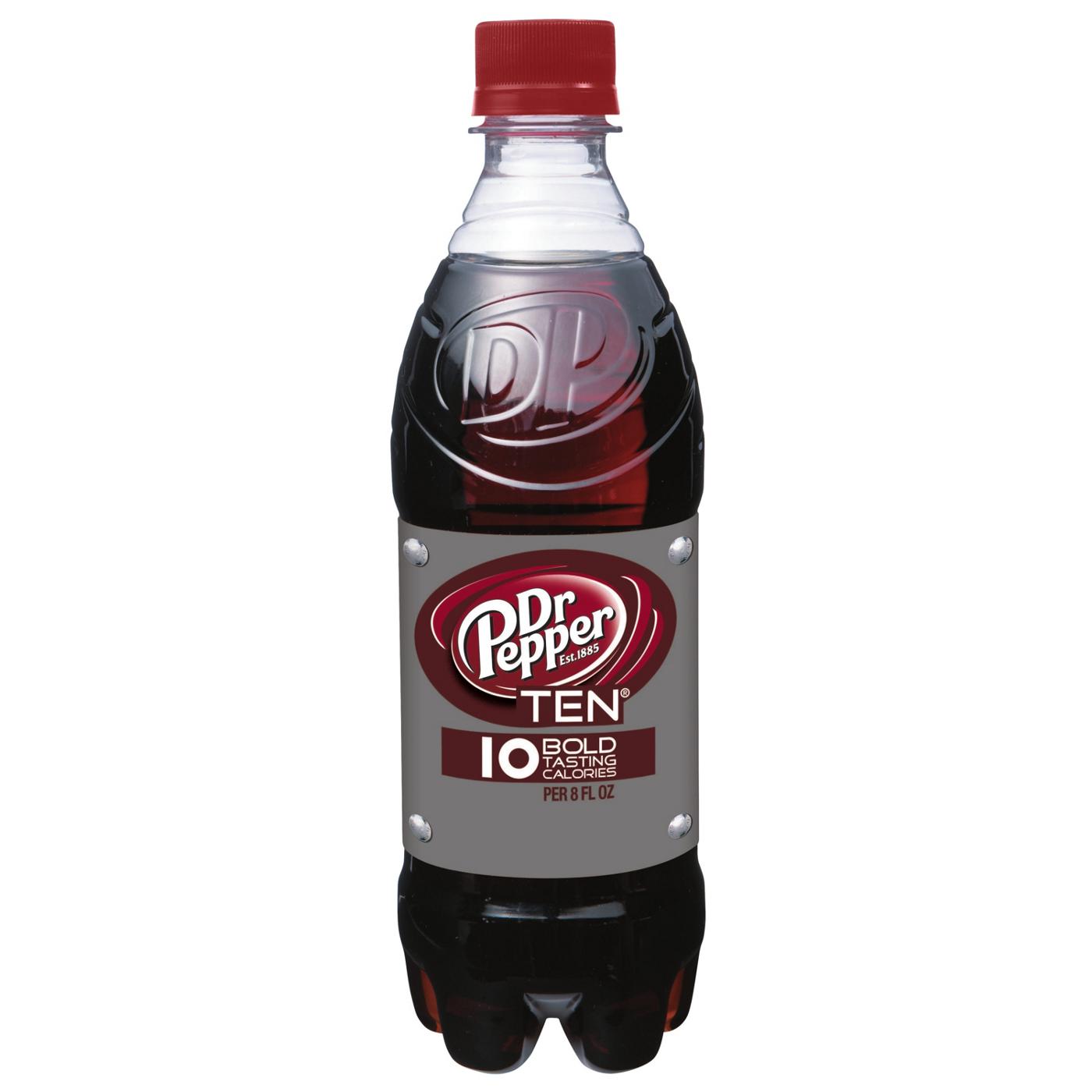Dr Pepper TEN Soda .5 L Bottles; image 3 of 3