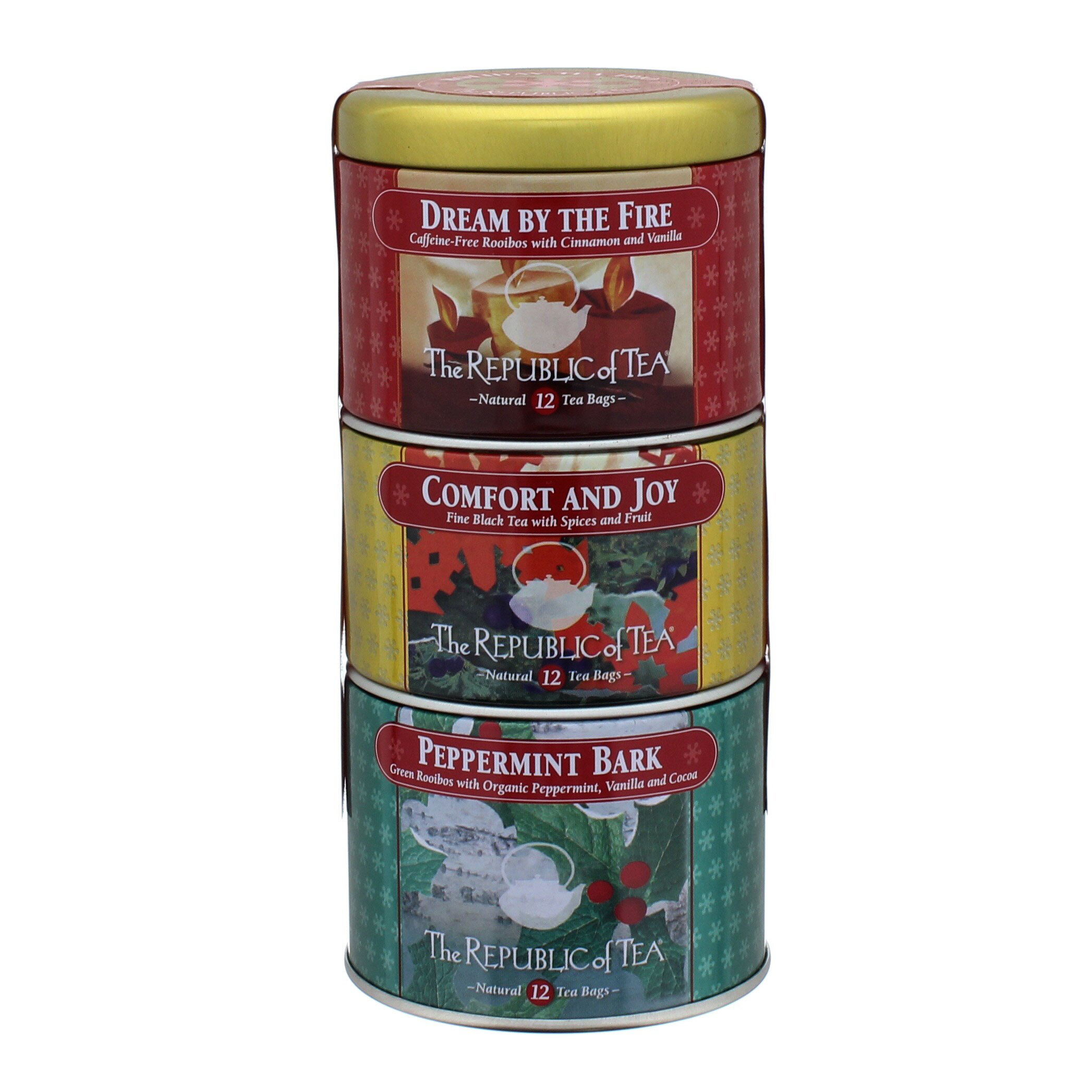 The Republic Of Tea Holiday Variety Tea Bags In Stackable Tin - Shop ...