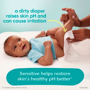 Pampers Baby Wipes - Sensitive Skin, 56 ct