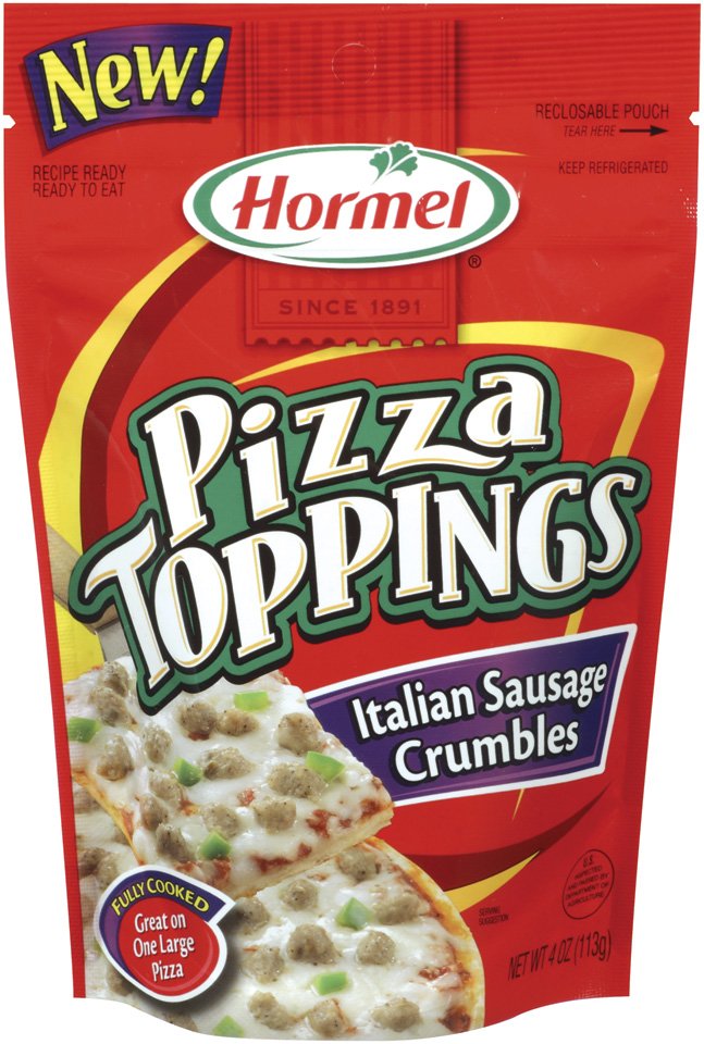 Hormel Pizza Toppings Italian Sausage Crumbles Shop Sausage at HEB