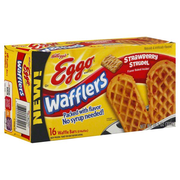 Eggo Wafflers Strawberry Strudel - Shop Entrees & sides at H-E-B