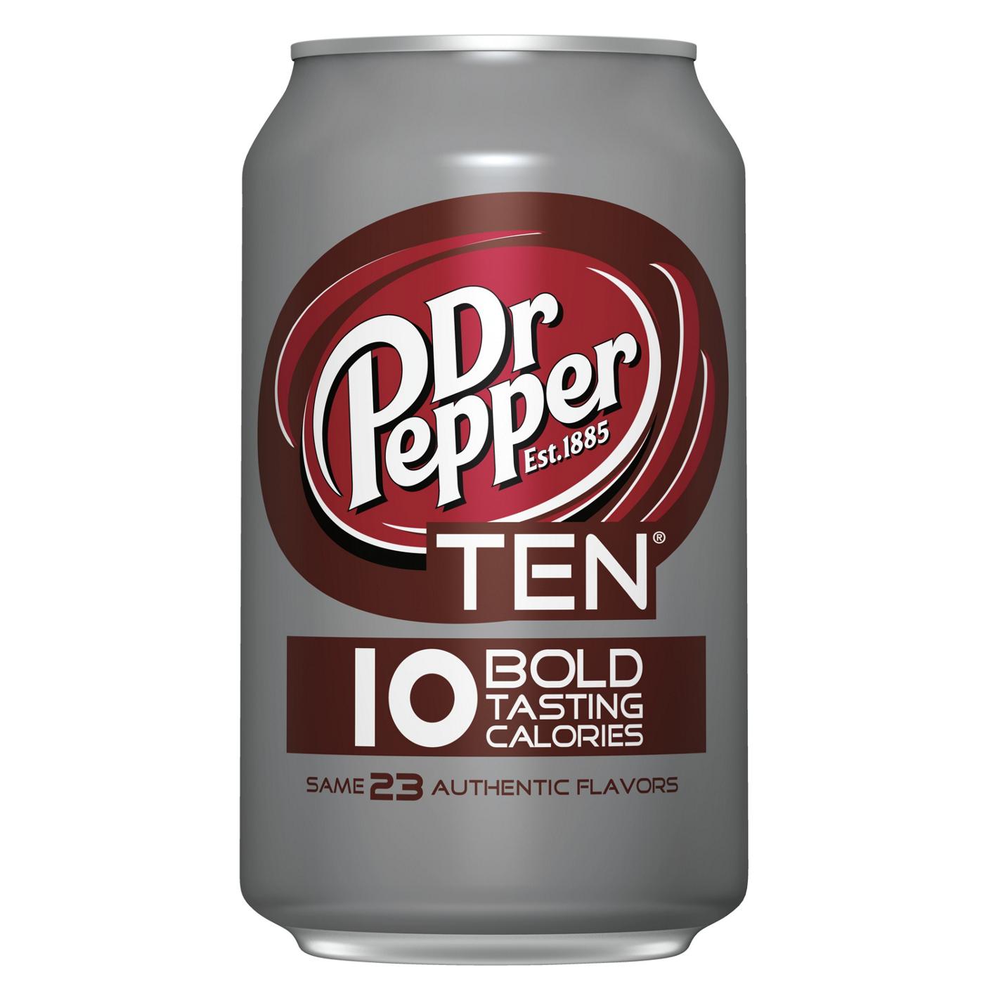 Dr Pepper TEN Soda 12 oz Cans; image 4 of 4
