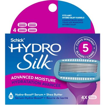 Schick Hydro Silk Schick Hydro Silk Moisture Razor Blade Refills, 5-Blade Mositurizing Razors for Women