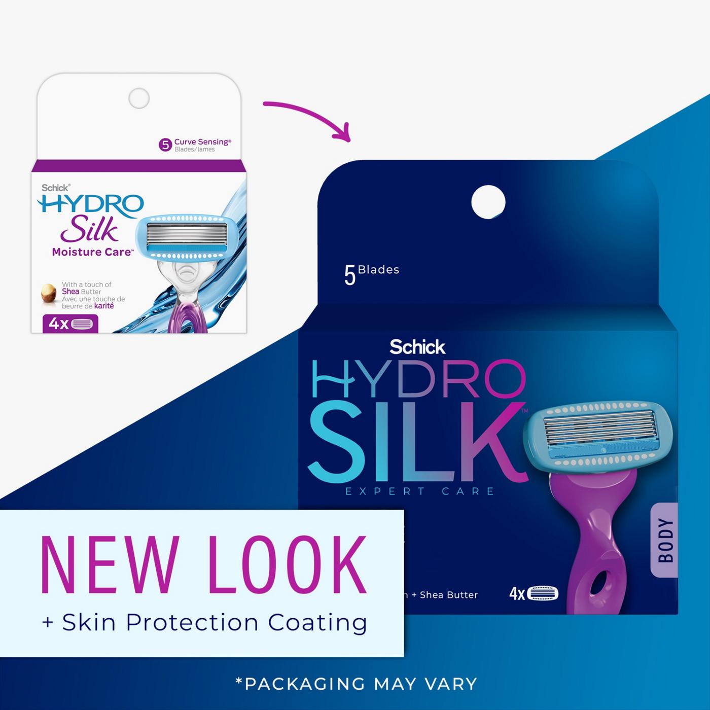 Schick Hydro Silk Moisture Care Razor Blade Refills; image 5 of 8