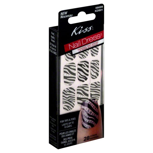 Kiss Nail Dress Garter Fashion Strips Shop Nails at HEB