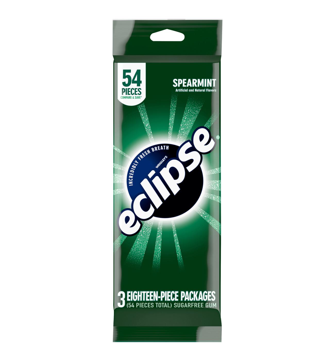 Eclipse Spearmint Sugar Free Gum; image 1 of 7