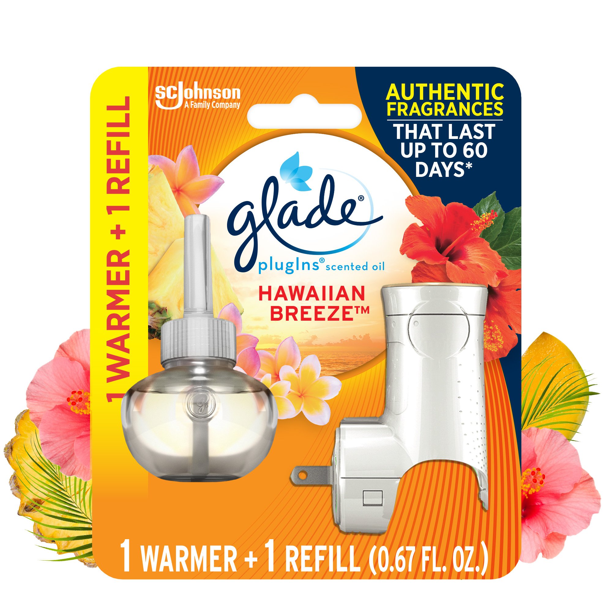 Glade Hawaiian Breeze PlugIns Warmer and Refill Starter Kit Shop Air
