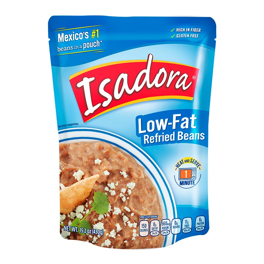 Isadora Low Fat refried Beans Shop Beans & legumes at HEB