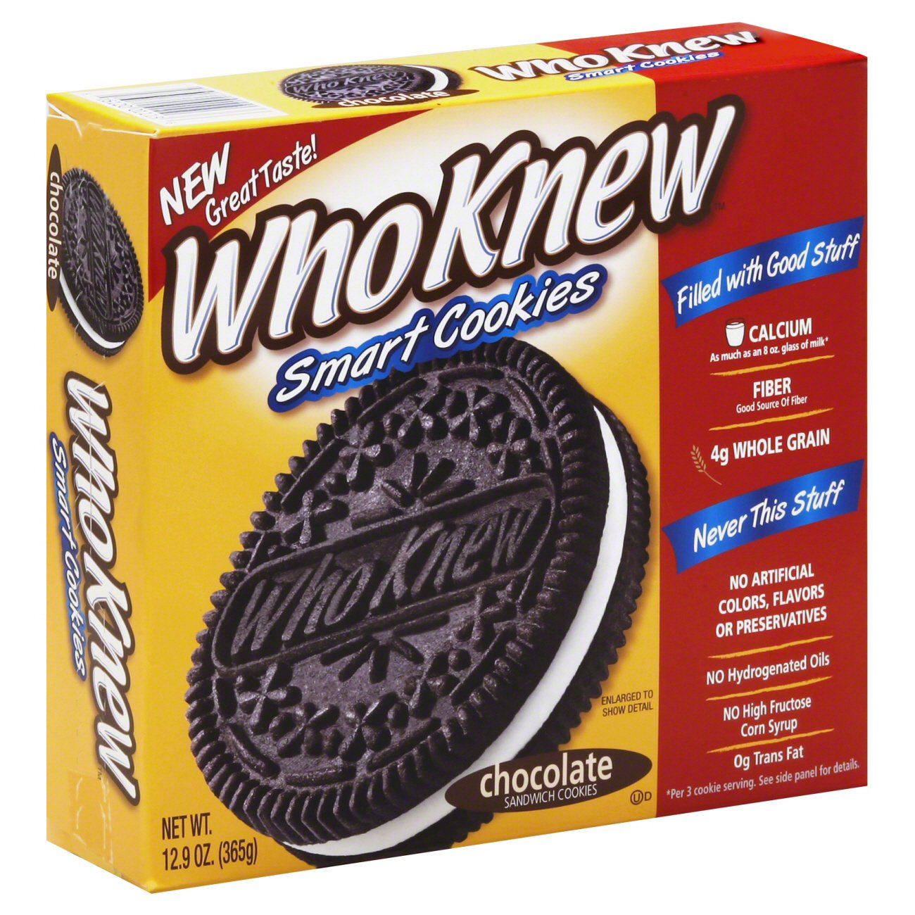 WhoKnew Chocolate Sandwich Smart Cookies Shop Cookies at HEB