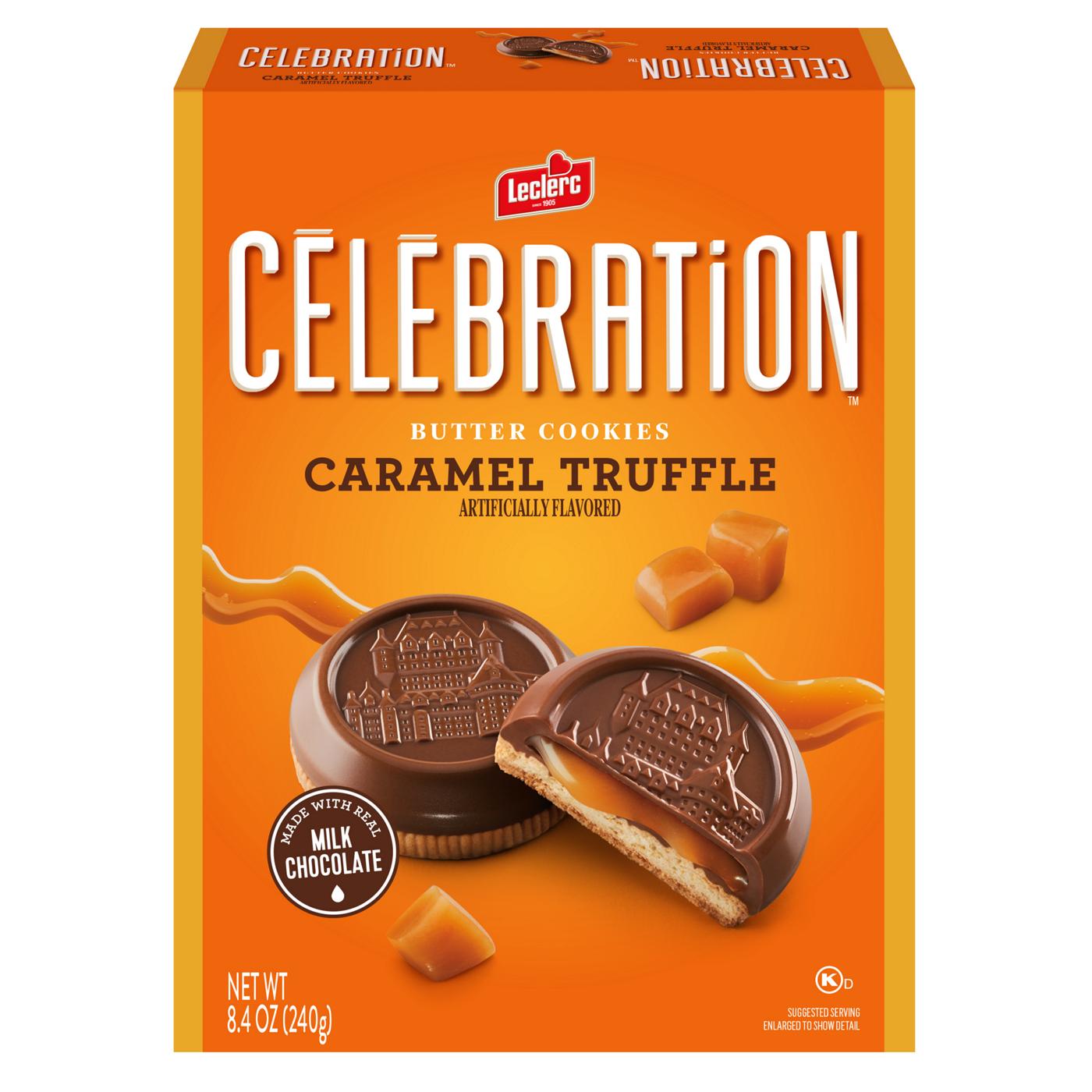 Leclerc Celebration Caramel Filling Truffle Cookies; image 1 of 2