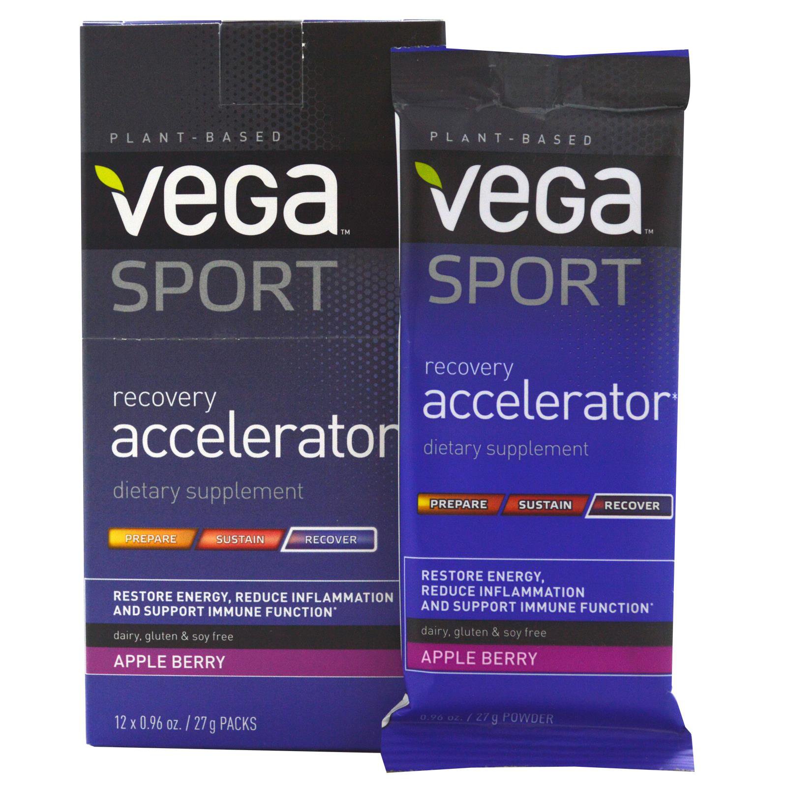 Vega Sport Apple Berry Recovery Accelerator Shop Diet & Fitness at HEB