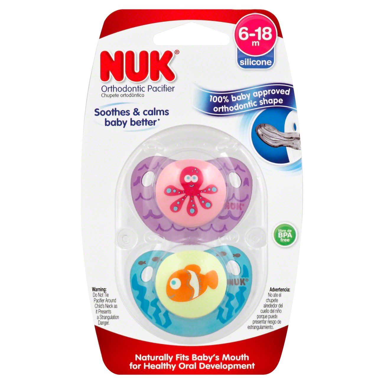 NUK OrthoStar Orthodontic Pacifier (618 Months) Shop Pacifiers at HEB