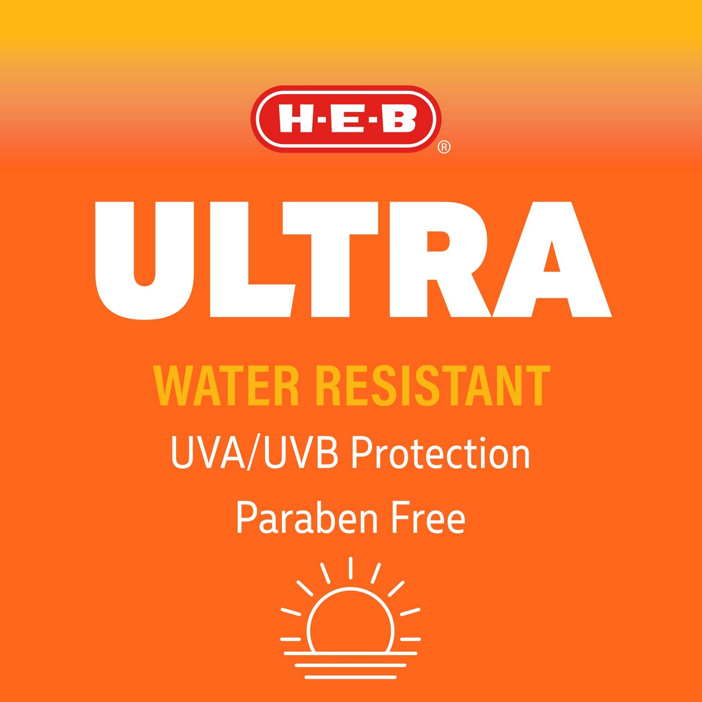 H-E-B Ultra Broad Spectrum Sunscreen Lotion – SPF 30; image 4 of 5