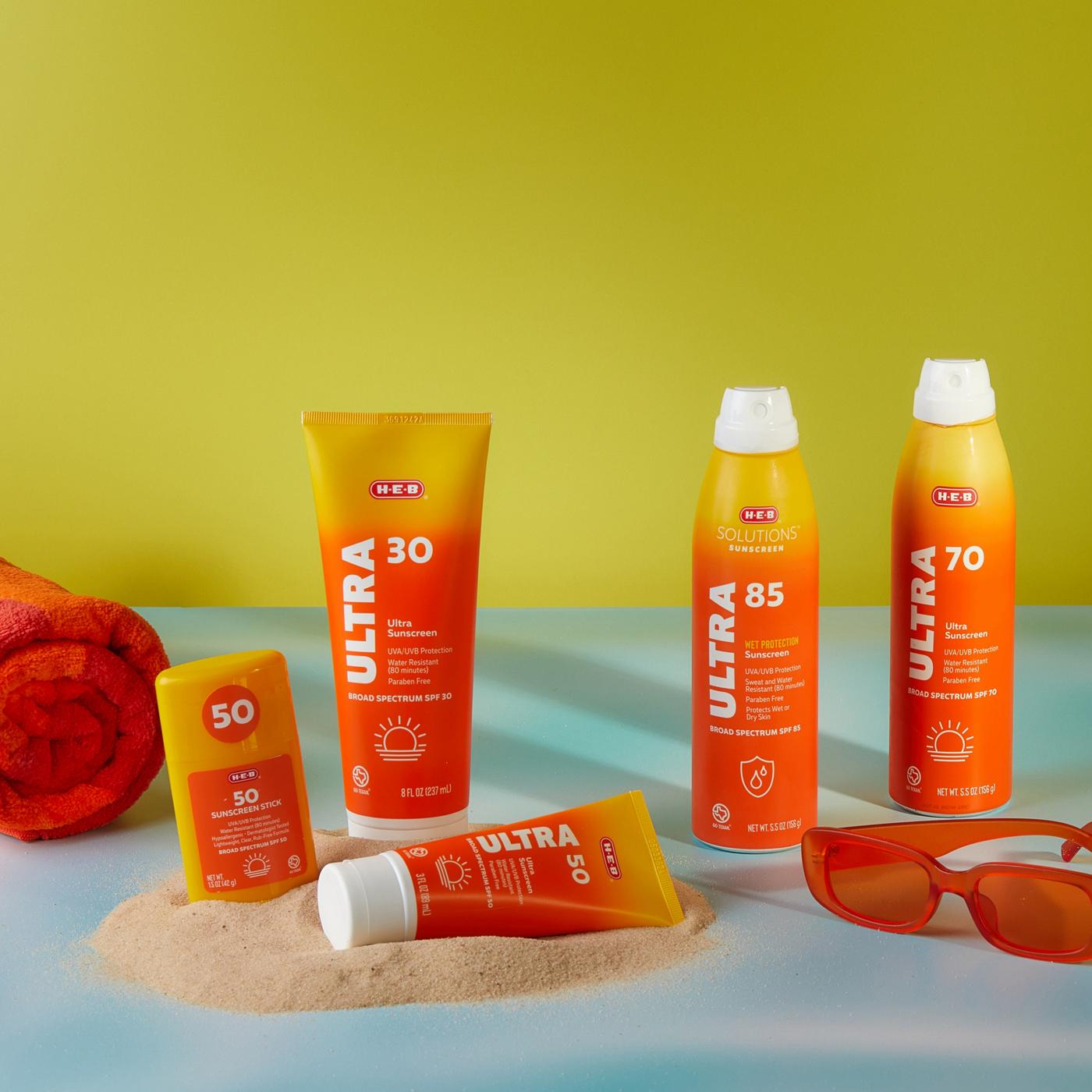 H-E-B Travel Size Ultra Sunscreen Lotion – SPF 50; image 4 of 4