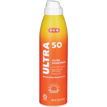 H-E-B Ultra Broad Spectrum Sunscreen Spray – SPF 50, 5.5 oz